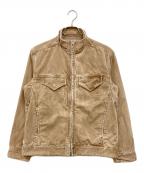 nonnativeノンネイティブ）の古着「TRUCKER BLOUSON T/C CORD SOLFUR DYED VW」｜ベージュ