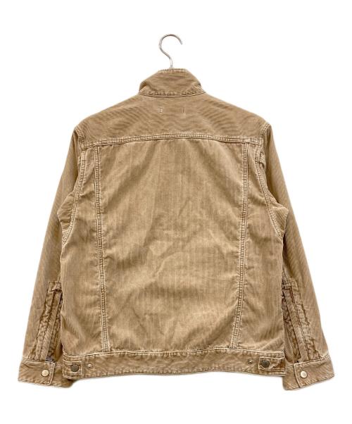 nonnative（ノンネイティブ）nonnative (ノンネイティブ) TRUCKER BLOUSON T/C CORD SOLFUR DYED VW ベージュ サイズ:1 未使用品の古着・服飾アイテム