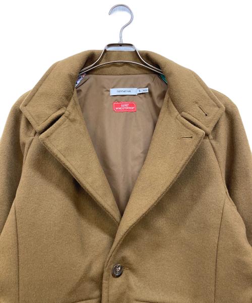 nonnative（ノンネイティブ）nonnative (ノンネイティブ) STRANGER 3B COAT W/N MELTON WITH WINDSTOPPER ブラウン サイズ:1の古着・服飾アイテム