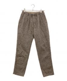 nonnative（ノンネイティブ）の古着「MANAGER EASY PANTS RELAX FIT WOOL GLEN PLAID」｜ブラウン