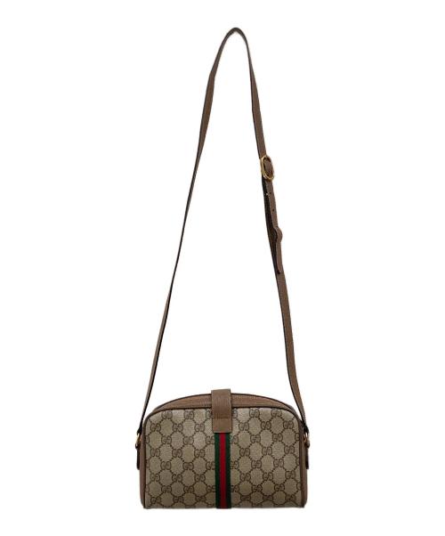 GUCCI（グッチ）GUCCI (グッチ) GGスプリーム シェリーライン ショルダーバッグ ベージュの古着・服飾アイテム