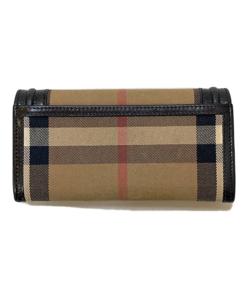 BURBERRY（バーバリー）BURBERRY (バーバリー) チェック柄ロングウォレット ブラウンの古着・服飾アイテム