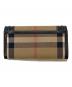 BURBERRY (バーバリー) チェック柄ロングウォレット ブラウン：9000円