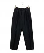 ebureエブール）の古着「ウールシルクパンツ」｜ブラック