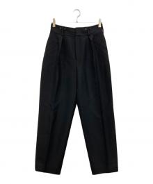 ebure（エブール）の古着「ウールシルクパンツ」｜ブラック