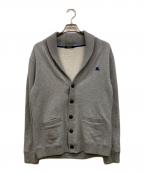 BURBERRY BLACK LABELバーバリーブラックレーベル）の古着「ショールカラーカーディガン」｜グレー