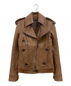 theoryセオリー）の古着「ラムレザージャケット」｜ブラウン