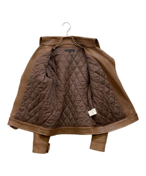 theory（セオリー）theory (セオリー) ラムレザージャケット ブラウン サイズ:2の古着・服飾アイテム
