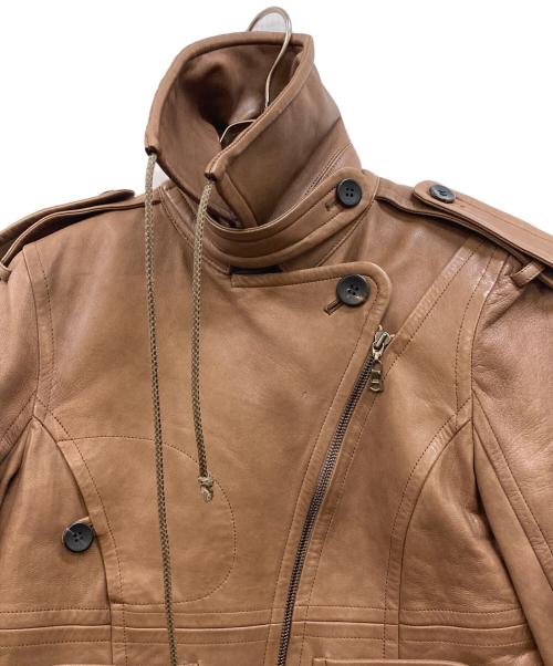 theory（セオリー）theory (セオリー) ラムレザージャケット ブラウン サイズ:2の古着・服飾アイテム