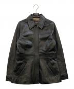 COACHコーチ）の古着「裏地シグネチャー レザージャケット」｜ブラック