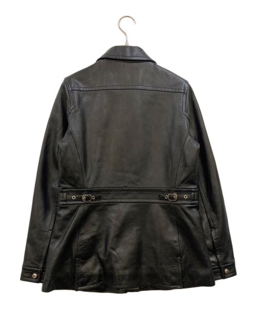 COACH（コーチ）COACH (コーチ) 裏地シグネチャー レザージャケット ブラック サイズ:Sの古着・服飾アイテム