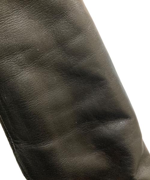 COACH（コーチ）COACH (コーチ) 裏地シグネチャー レザージャケット ブラック サイズ:Sの古着・服飾アイテム