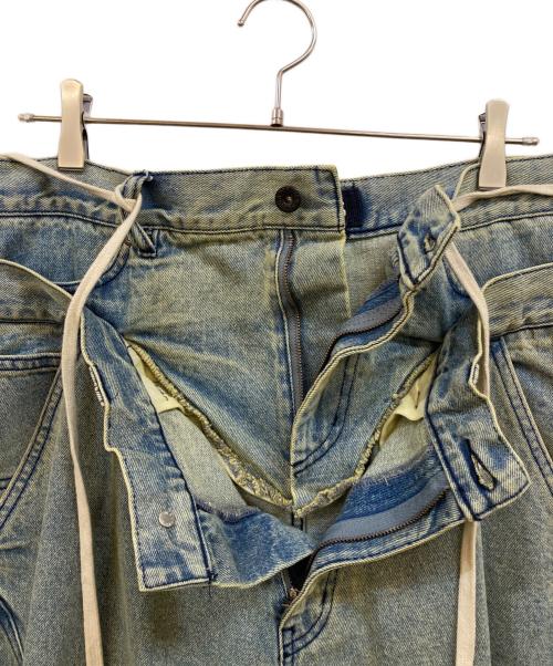 NAUTICA（ノーティカ）NAUTICA (ノーティカ) Double Waist Distressed Baggy インディゴ サイズ:Lの古着・服飾アイテム