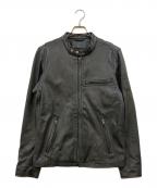 HEATHヒース）の古着「ラムレザー シングルライダースジャケット」｜ブラック