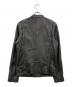 HEATH (ヒース) ラムレザー シングルライダースジャケット ブラック サイズ:L：15000円
