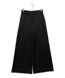 theory luxe（セオリーリュクス）の古着「Libra Aleya ウールワイドパンツ」｜ブラック