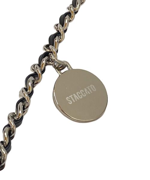 STACCATO（スタッカート）STACCATO (スタッカート) スパークリング2WAYバッグ シルバーの古着・服飾アイテム