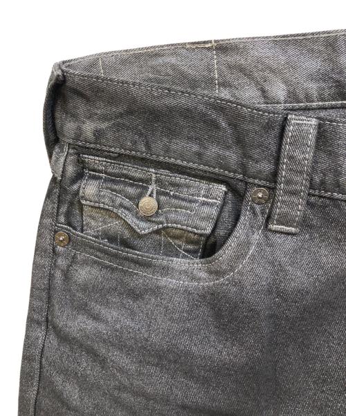 TRUE RELIGION（トゥルー レリジョン）TRUE RELIGION (トゥルー レリジョン) RICKY SUPER T METALLIC STRAIGHT JEAN グレー サイズ:33の古着・服飾アイテム
