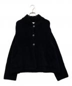 Leilianレリアン）の古着「BRUNO MANETTI 比翼カラードカーディガン」｜ネイビー