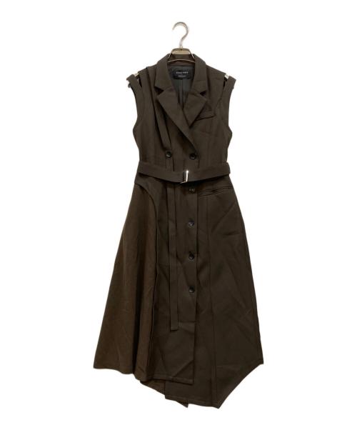 UNITED TOKYO（ユナイテッドトーキョー）UNITED TOKYO (ユナイテッドトーキョー) カットワークベストワンピース ブラウン サイズ:1の古着・服飾アイテム