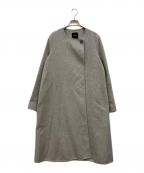 theoryセオリー）の古着「カシミヤウールリバーコート」｜グレー