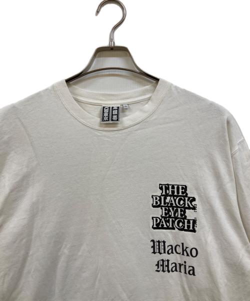 THE BLACK EYE PATCH（ブラックアイパッチ）THE BLACK EYE PATCH (ブラックアイパッチ) WACKO MARIA (ワコマリア) 黒眼帯 天国東京 Tシャツ ホワイト サイズ:XLの古着・服飾アイテム