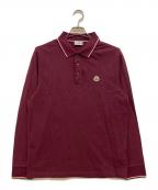 MONCLERモンクレール）の古着「MAGLIA POLO MANICA LUNGA LONG SLEEVE POLO」｜ボルドー