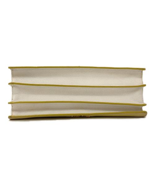 MIU MIU（ミュウミュウ）MIU MIU (ミュウミュウ) マドラスレザー2WAYトートバッグ イエローの古着・服飾アイテム