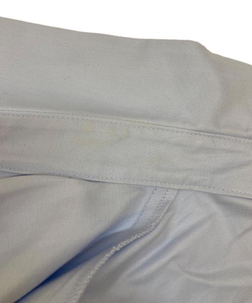 CABAN（キャバン）CABaN (キャバン) タイプライターダブルクロス アシンメトリックフリルシャツ ブルー サイズ:Fの古着・服飾アイテム