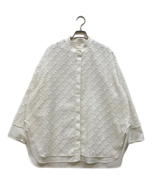 shirocon（シロコン）shirocon (シロコン) キティリボンレイヤードブラウス ホワイト サイズ:38の古着・服飾アイテム