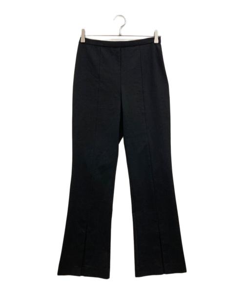 LE PHIL（ル フィル）LE PHIL (ル フィル) ハイストレッチフロントスリットパンツ ブラック サイズ:2の古着・服飾アイテム