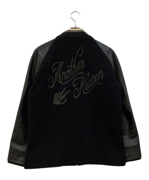 ANOTHER HEAVEN（アナザーヘブン）ANOTHER HEAVEN (アナザーヘブン) レザー切替メルトンスタジャン ブラック サイズ:下記参照の古着・服飾アイテム