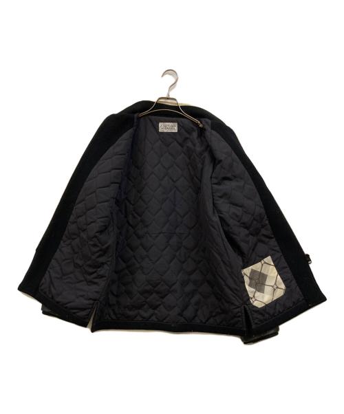 ANOTHER HEAVEN（アナザーヘブン）ANOTHER HEAVEN (アナザーヘブン) レザー切替メルトンスタジャン ブラック サイズ:下記参照の古着・服飾アイテム