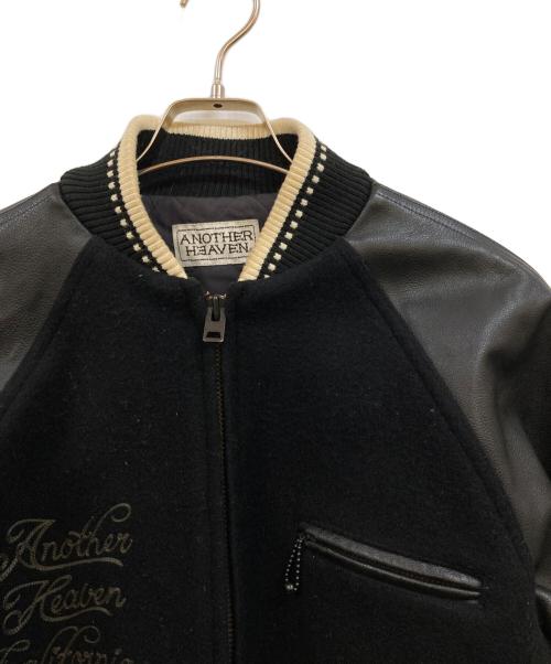 ANOTHER HEAVEN（アナザーヘブン）ANOTHER HEAVEN (アナザーヘブン) レザー切替メルトンスタジャン ブラック サイズ:下記参照の古着・服飾アイテム