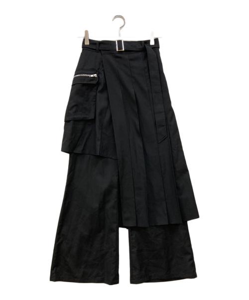 HARE（ハレ）HARE (ハレ) ジップレイヤードラップパンツ ブラック サイズ:下記参照の古着・服飾アイテム