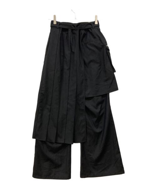 HARE（ハレ）HARE (ハレ) ジップレイヤードラップパンツ ブラック サイズ:下記参照の古着・服飾アイテム