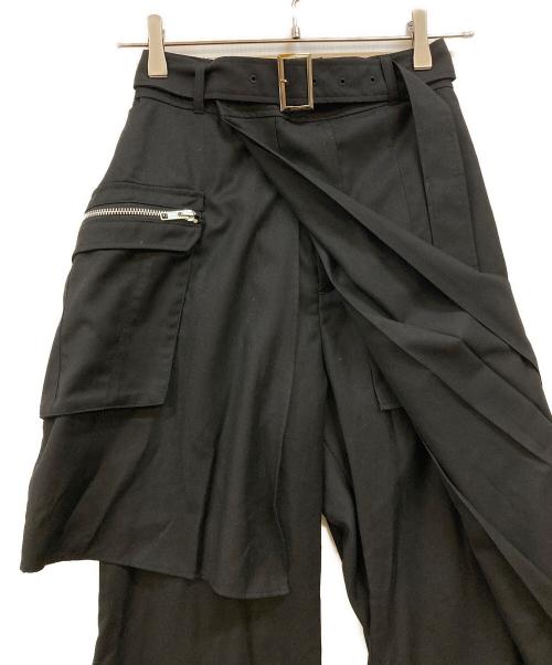 HARE（ハレ）HARE (ハレ) ジップレイヤードラップパンツ ブラック サイズ:下記参照の古着・服飾アイテム