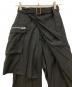 中古・古着 HARE (ハレ) ジップレイヤードラップパンツ ブラック サイズ:下記参照：7000円