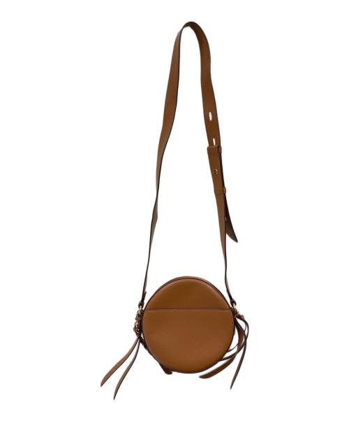MICHAEL KORS（マイケル・コース）MICHAEL KORS (マイケル・コース) サークル レザーショルダーバッグ ブラウンの古着・服飾アイテム