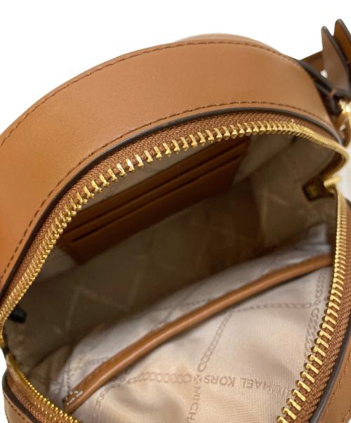 MICHAEL KORS（マイケル・コース）MICHAEL KORS (マイケル・コース) サークル レザーショルダーバッグ ブラウンの古着・服飾アイテム