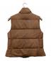 RALPH LAUREN (ラルフローレン) レザーツイード リバーシブル ダウンベスト ブラウン サイズ:9：20000円