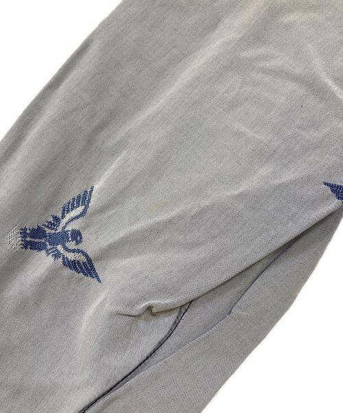 ARMANI JEANS（アルマーニジーンズ）ARMANI JEANS (アルマーニジーンズ) 90's イーグルロゴ 総柄シャツ スカイブルー サイズ:Ｍの古着・服飾アイテム