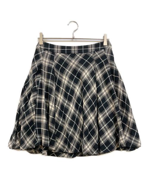 BURBERRY BLUE LABEL（バーバリー ブルー レーベル）BURBERRY BLUE LABEL (バーバリー ブルー レーベル) チェックスカート ブラック サイズ:38の古着・服飾アイテム