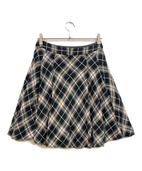 BURBERRY BLUE LABEL（バーバリー ブルー レーベル）BURBERRY BLUE LABEL (バーバリー ブルー レーベル) チェックスカート ブラック サイズ:38の古着・服飾アイテム