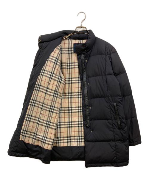 BURBERRY LONDON（バーバリーロンドン）BURBERRY LONDON (バーバリーロンドン) 裏地ノバチェック ダウンコート ブラック サイズ:40の古着・服飾アイテム