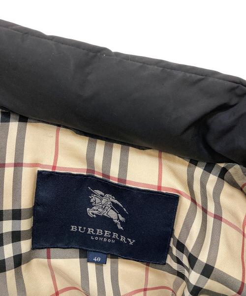 BURBERRY LONDON（バーバリーロンドン）BURBERRY LONDON (バーバリーロンドン) 裏地ノバチェック ダウンコート ブラック サイズ:40の古着・服飾アイテム