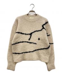 Paloma Wool（パロマウール）の古着「女体柄ニットセーター」｜ベージュ