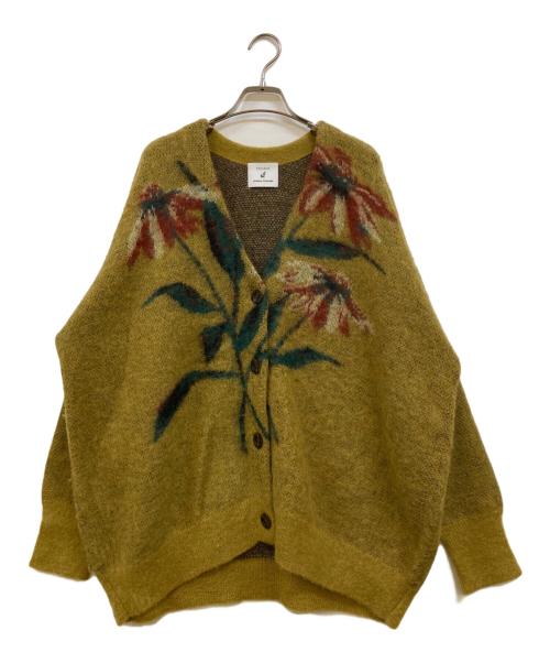 JOURNAL STANDARD（ジャーナルスタンダード）JOURNAL STANDARD (ジャーナルスタンダード) TOLIGHT (トライト) フラワージャガードカーディガン レッド×カーキ サイズ:Freeの古着・服飾アイテム