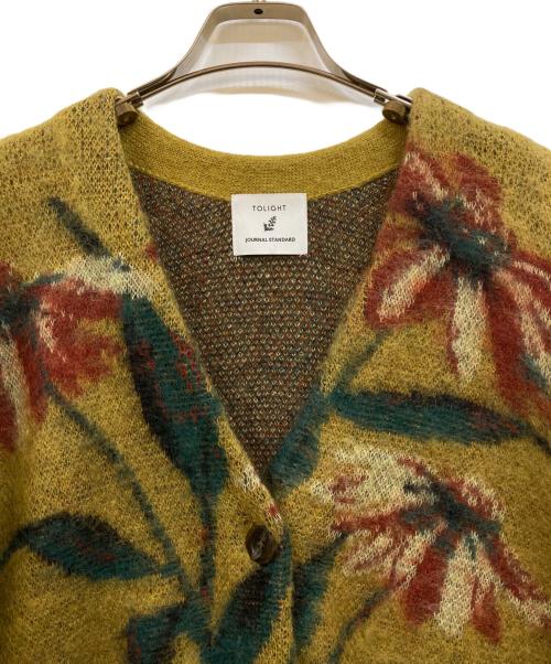 JOURNAL STANDARD（ジャーナルスタンダード）JOURNAL STANDARD (ジャーナルスタンダード) TOLIGHT (トライト) フラワージャガードカーディガン レッド×カーキ サイズ:Freeの古着・服飾アイテム