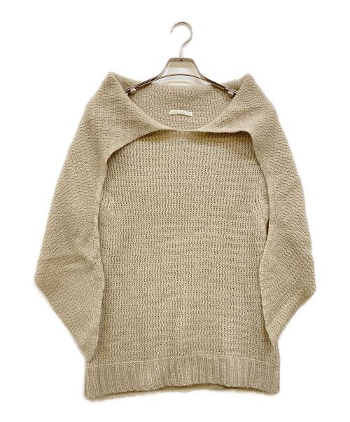 yohji yamamoto+noir（ヨウジヤマモトプリュスノアール）yohji yamamoto+Noir (ヨウジヤマモトプリュスノアール) デザインニットベスト ベージュ サイズ:3の古着・服飾アイテム